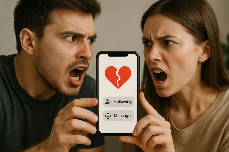 posting social media relationship drama