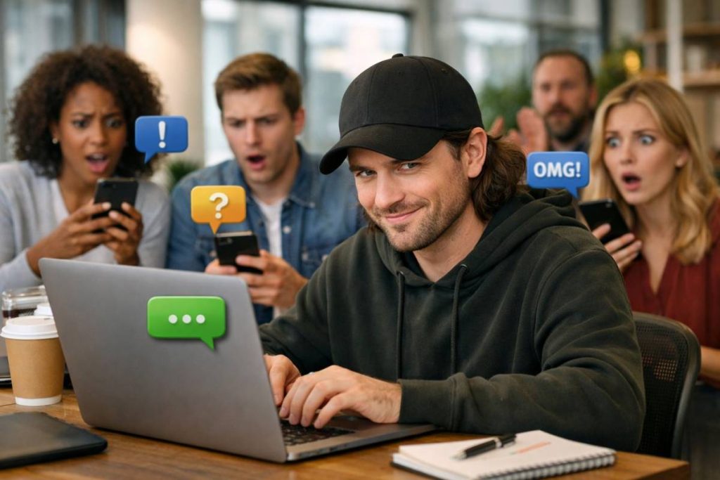 Person Dropping Big News Without Context In A Group Chat