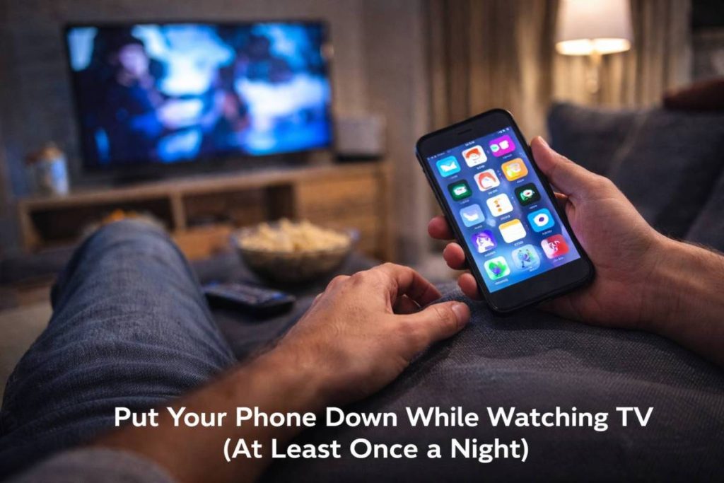 Put Your Phone Down While Watching TV (At Least Once a Night)