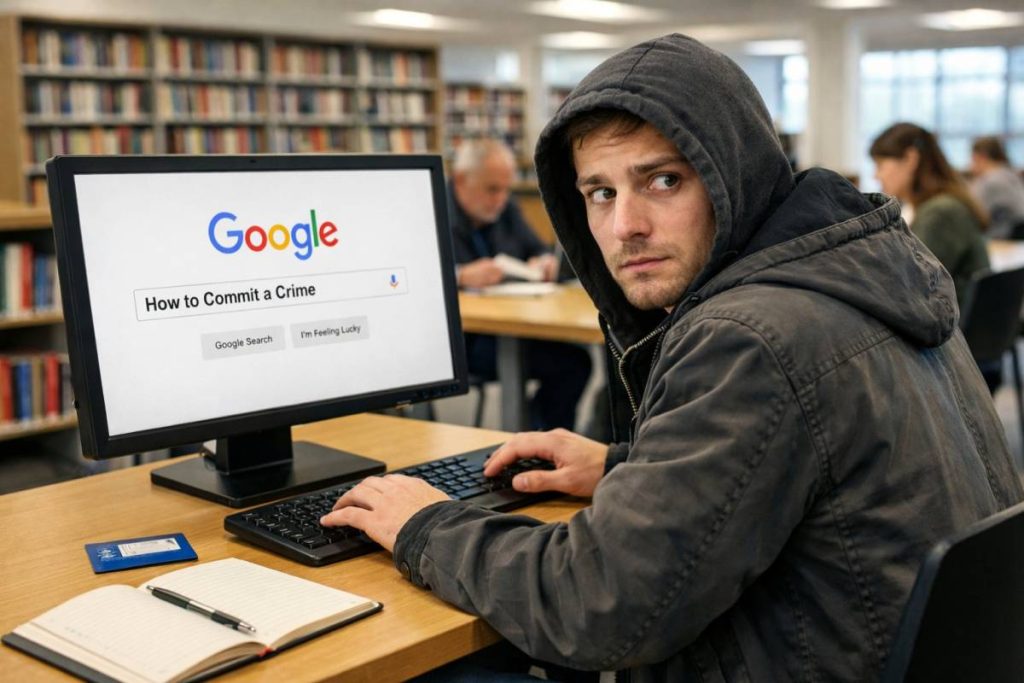 The Thief Who Googled “How to Commit a Crime” at the Library
